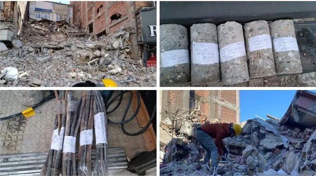 Malatya'da incelemelerde bulunan ekip: Betonun içinde ahşap vardı...